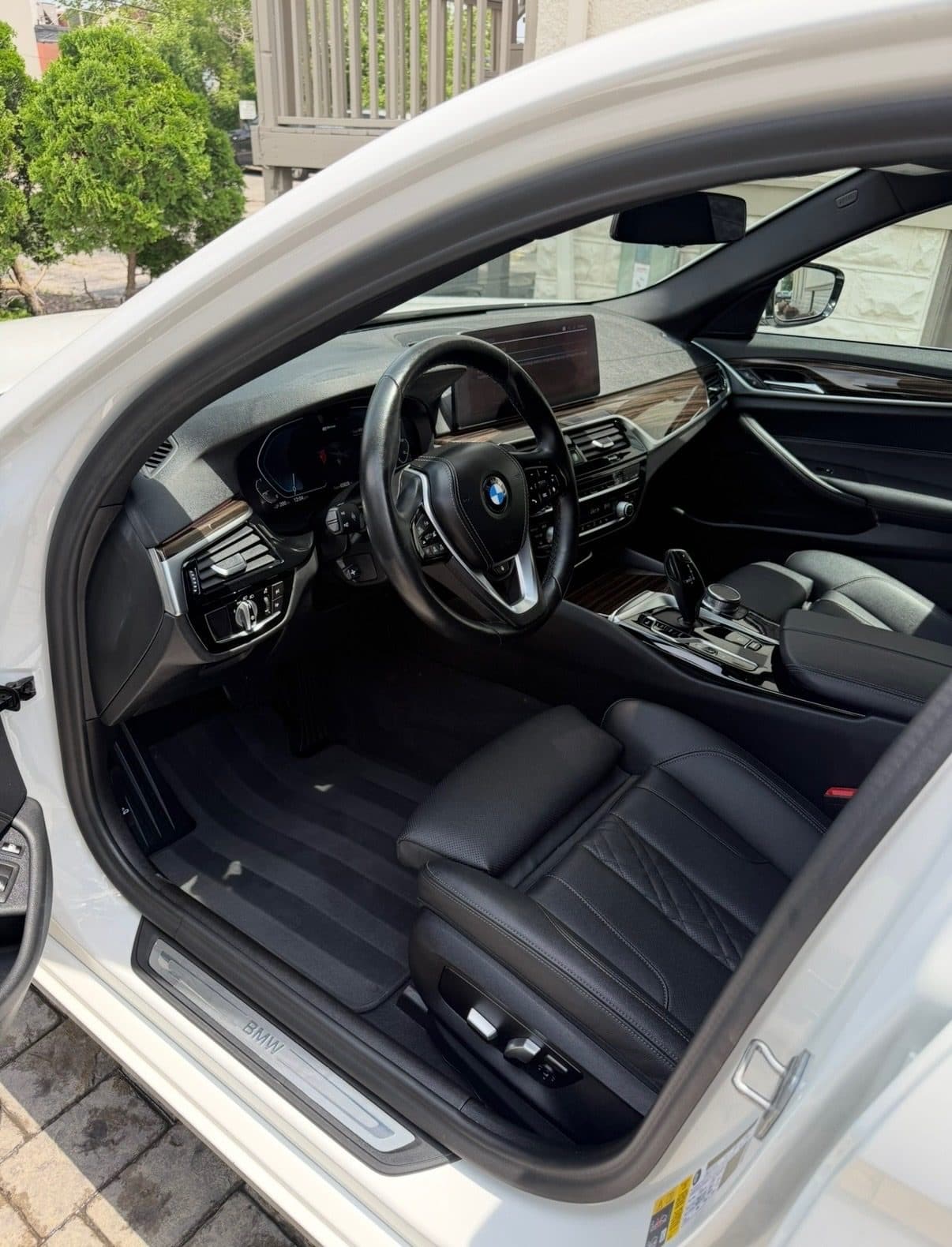 Detailed BMW interior